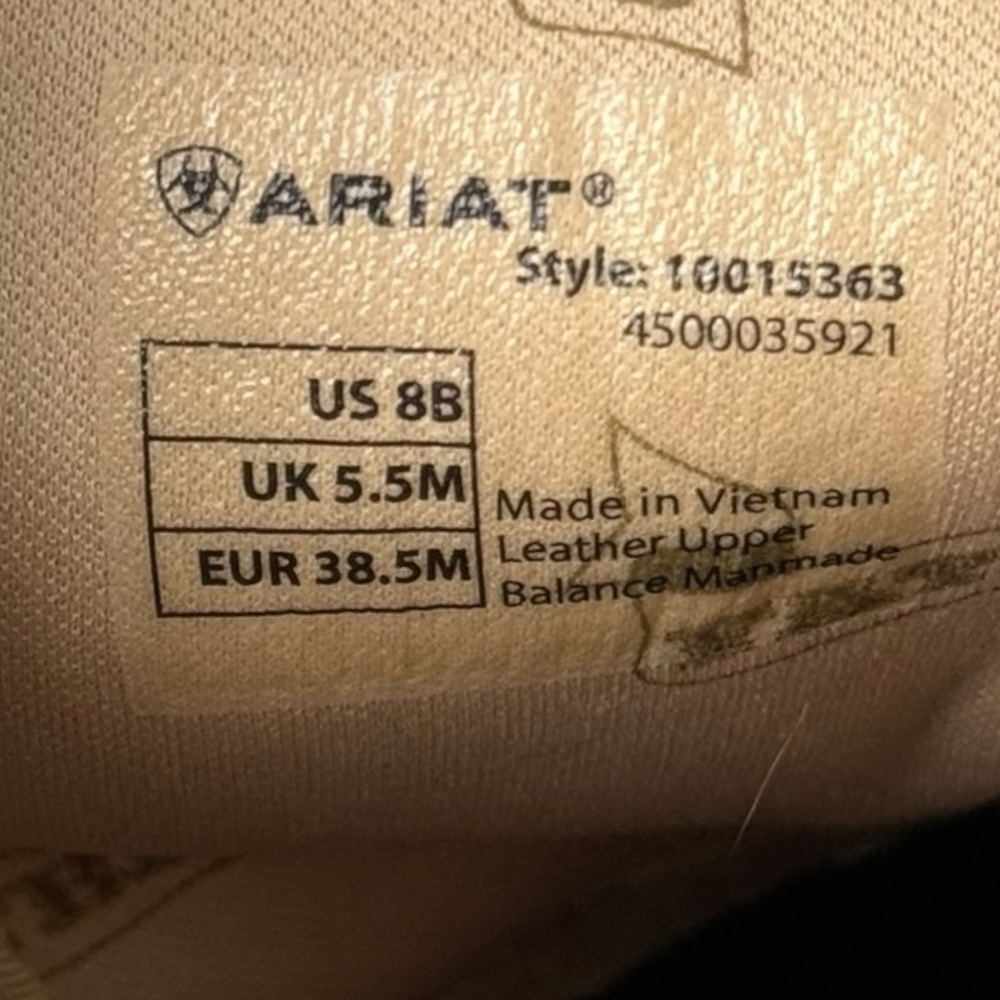 Ariat FatBaby Leopard Cowboy Boots Womens US 8 B Brown 10015363 Outdoors Leather - Picture 7 of 16